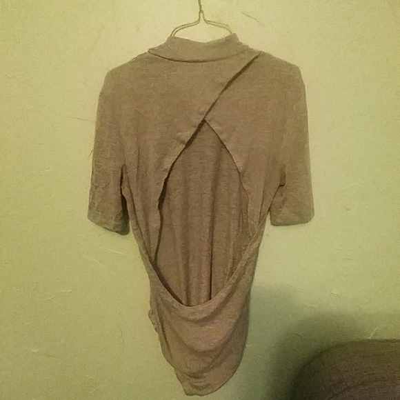 Enough About Me - Grey Bodysuit in Medium. - Picture 2 of 2